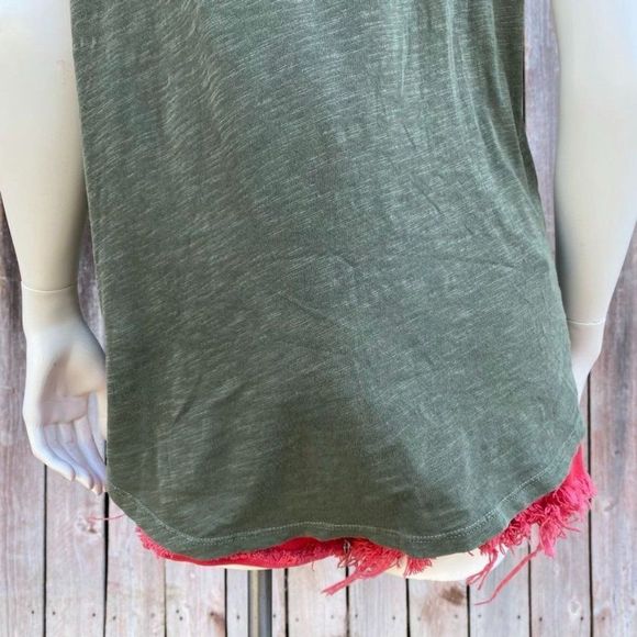 Lucky Brand Green Bohemian Geometric Blouse - Picture 3 of 10